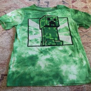 Minecraft Green short sleeve T-shirt by Mojang Size Large 10/12